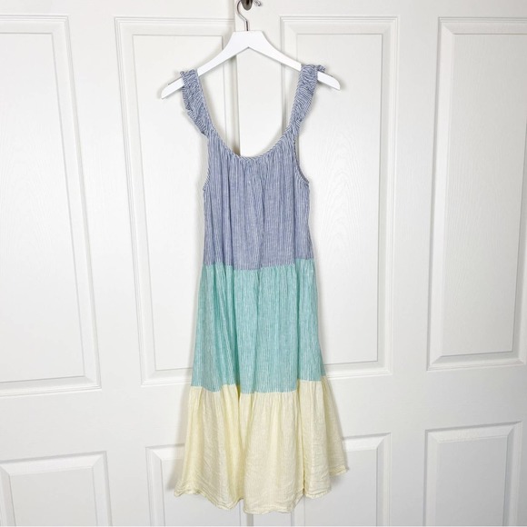 Rails Blue, Green, and Cream Midi Dress - Picture 7 of 11